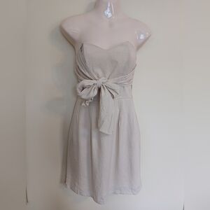 Keepsake the label strapless mini dress small cream